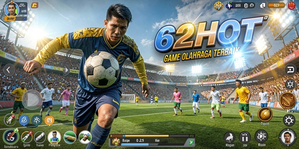 Screenshot gameplay 62HOT menunjukkan aksi seru dalam olahraga.