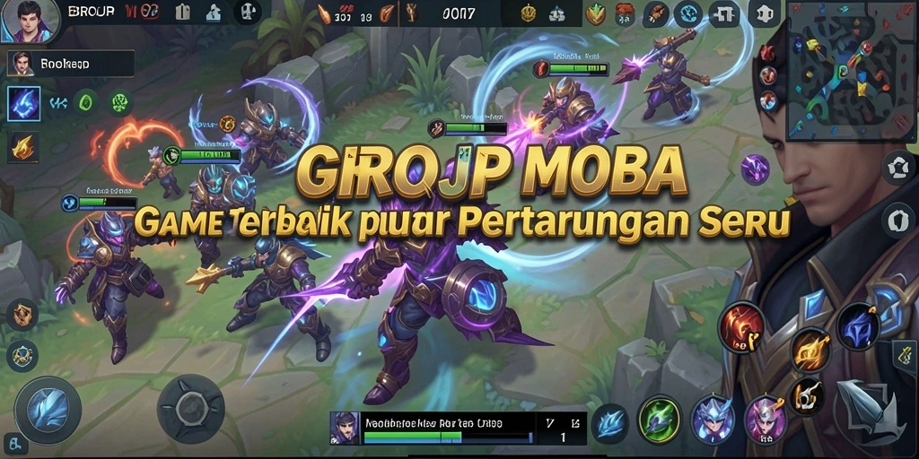 Tampilan gameplay seru di BROJP menunjukkan aksi pertempuran tim.