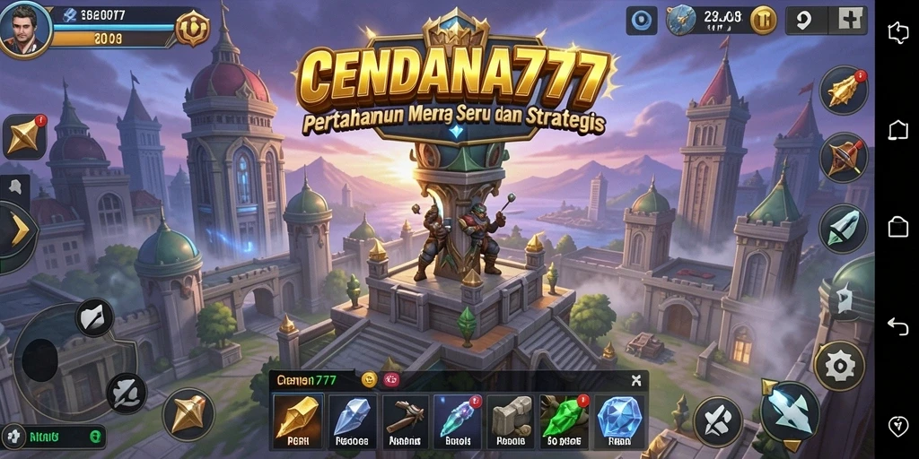 Tampilan gameplay menara yang menawan dalam CENDANA777.