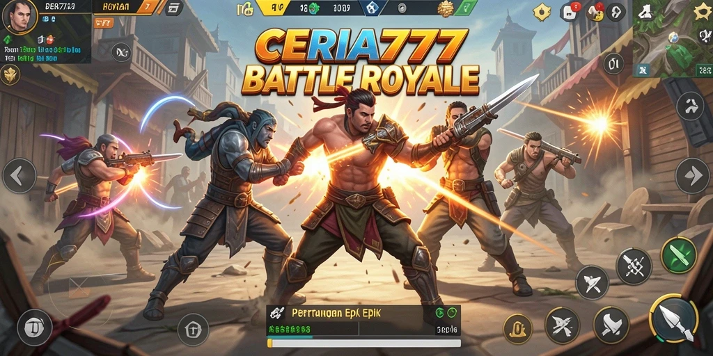 Gameplay seru dalam pertempuran Battle Royale di CERIA777.