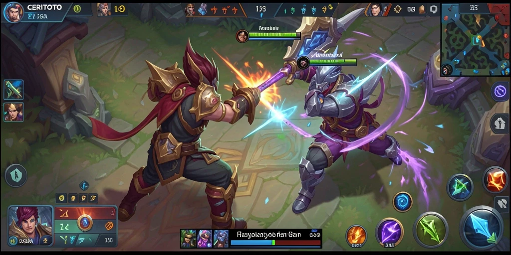 Tampilan gameplay seru dalam pertarungan tim di CERITOTO.