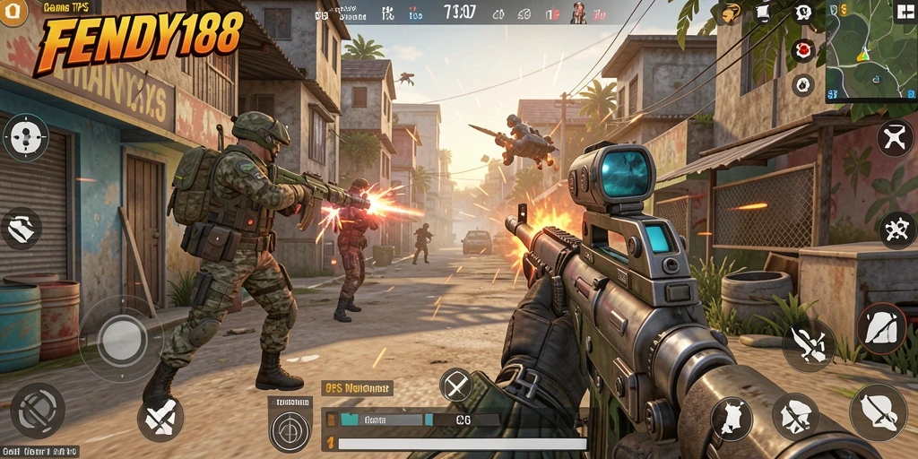 Tampilan gameplay seru dalam FENDY188 dengan aksi menegangkan.