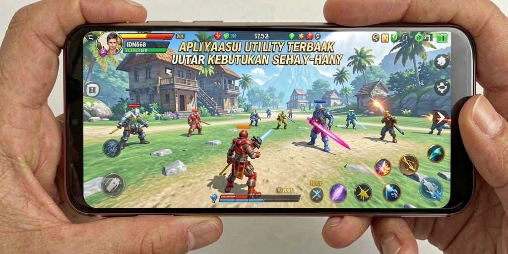 Tampilan aplikasi IDN668 dengan fitur-fitur Utility yang bermanfaat.