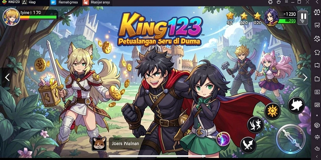 Tampilan gameplay <strong>KING123</strong> yang memukau dengan karakter Anime yang menawan.