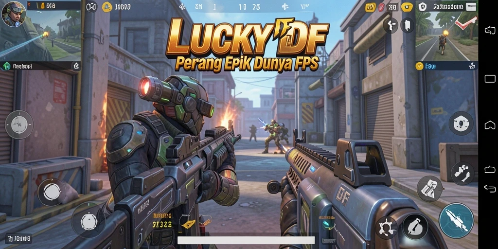 Tampilan gameplay LUCKYDF yang seru dan mendebarkan.