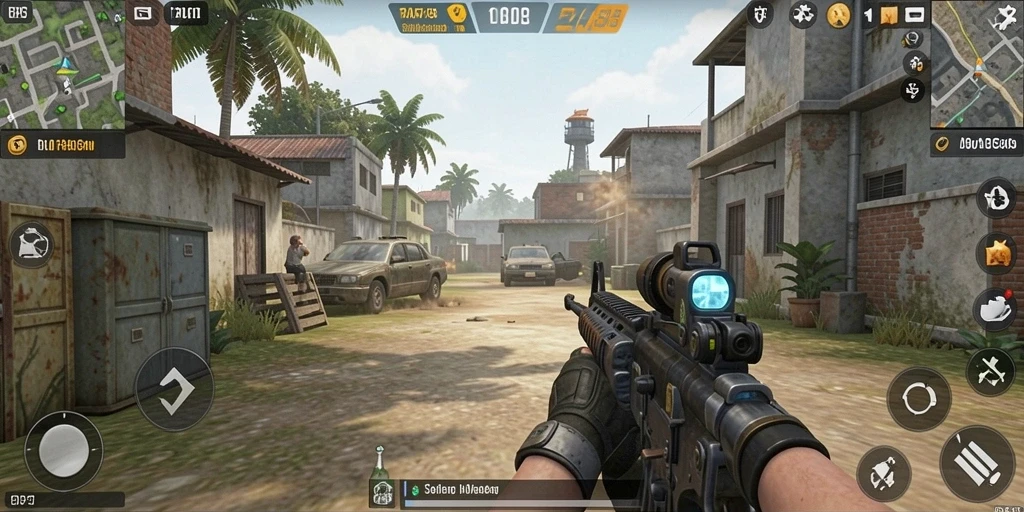 Tampilan gameplay RAFA88 yang mendebarkan di arena TPS.