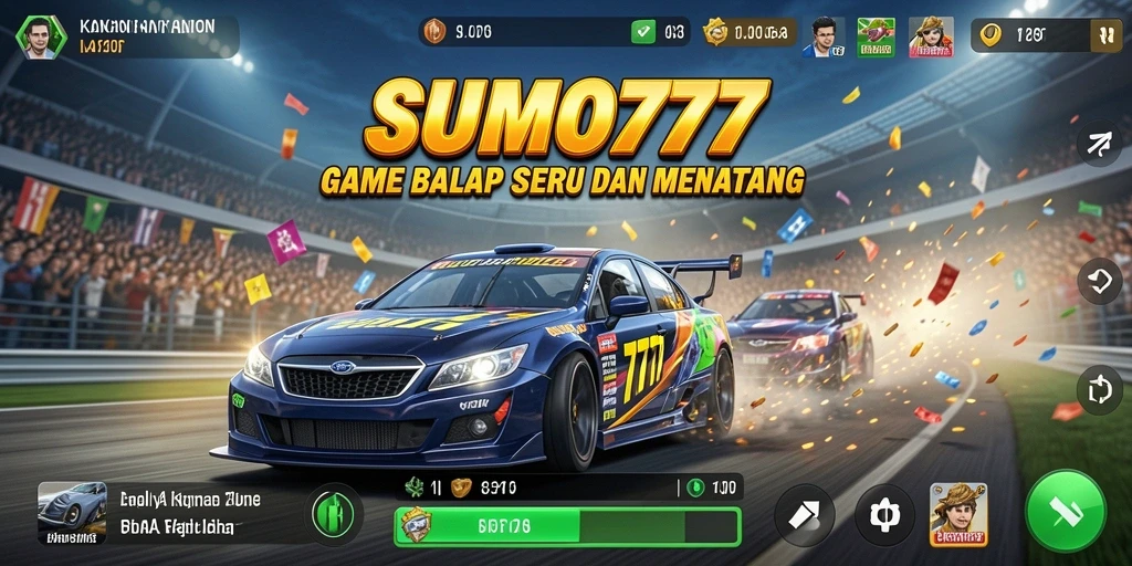 Gameplay Racing menegangkan dalam SUMO777 dengan grafik yang halus.