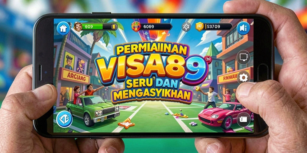 Screenshot menampilkan gameplay seru dari VIS89 dalam suasana Arcade.