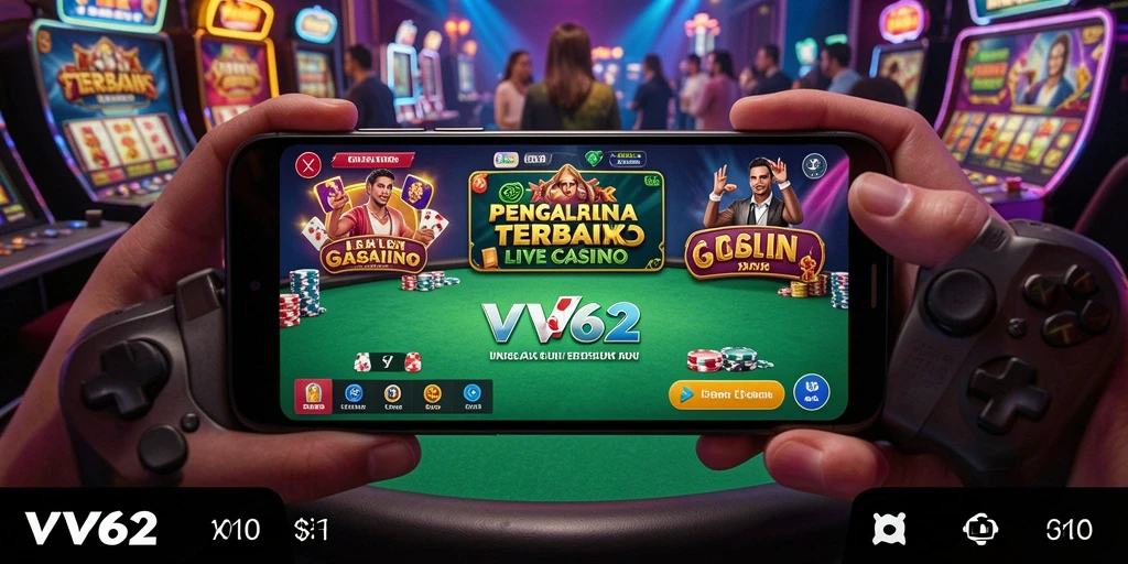 Tampilan gameplay VV62 yang mendebarkan di Live Casino.